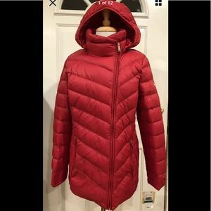 Michael Kors packable down jacket red L